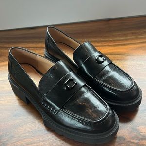 Coach Leah Loafer Black Size 9 New